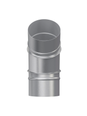 Отвод, серия OTG, для круглых воздуховодов на 45°, D100, оцинкованная сталь