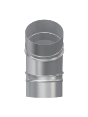 Отвод, серия OTG, для круглых воздуховодов на 45°, D125, оцинкованная сталь