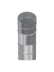 Отвод, серия OTG, для круглых воздуховодов на 45°, D150, оцинкованная сталь