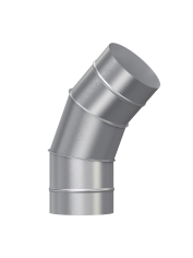 Отвод, серия OTG, для круглых воздуховодов на 45°, D150, оцинкованная сталь