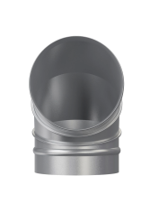 Отвод, серия OTG, для круглых воздуховодов на 90°, D100, оцинкованная сталь