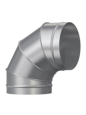 Отвод, серия OTG, для круглых воздуховодов на 90°, D150, оцинкованная сталь